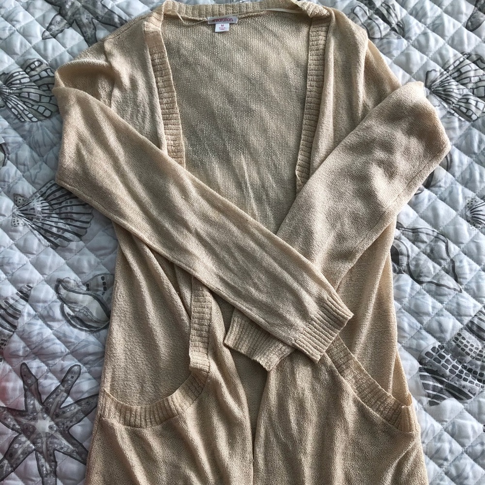 Golden Shimmery Cardigan